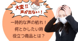 大事な会議前なのに声が出ない…。そんな時にオススメできる商品とは？