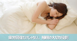 身体を休ませるとか、記憶の整理とか、それだけではないそうです～睡眠の役割～