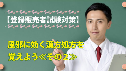 【登録販売者試験対策】風邪に効く漢方処方を覚えよう≪その２≫