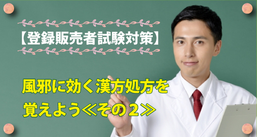 【登録販売者試験対策】風邪に効く漢方処方を覚えよう≪その２≫